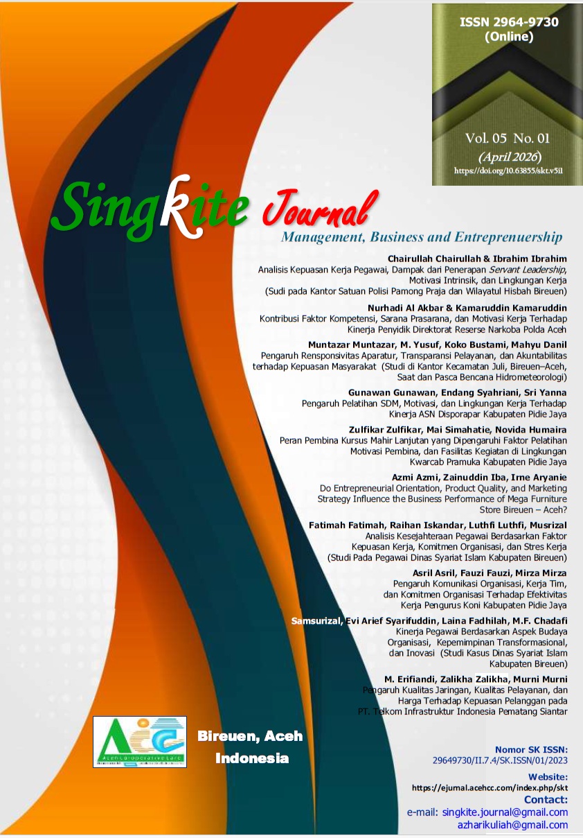					Lihat Vol 5 No 1 (2026): Singkite Journal, April 2026
				