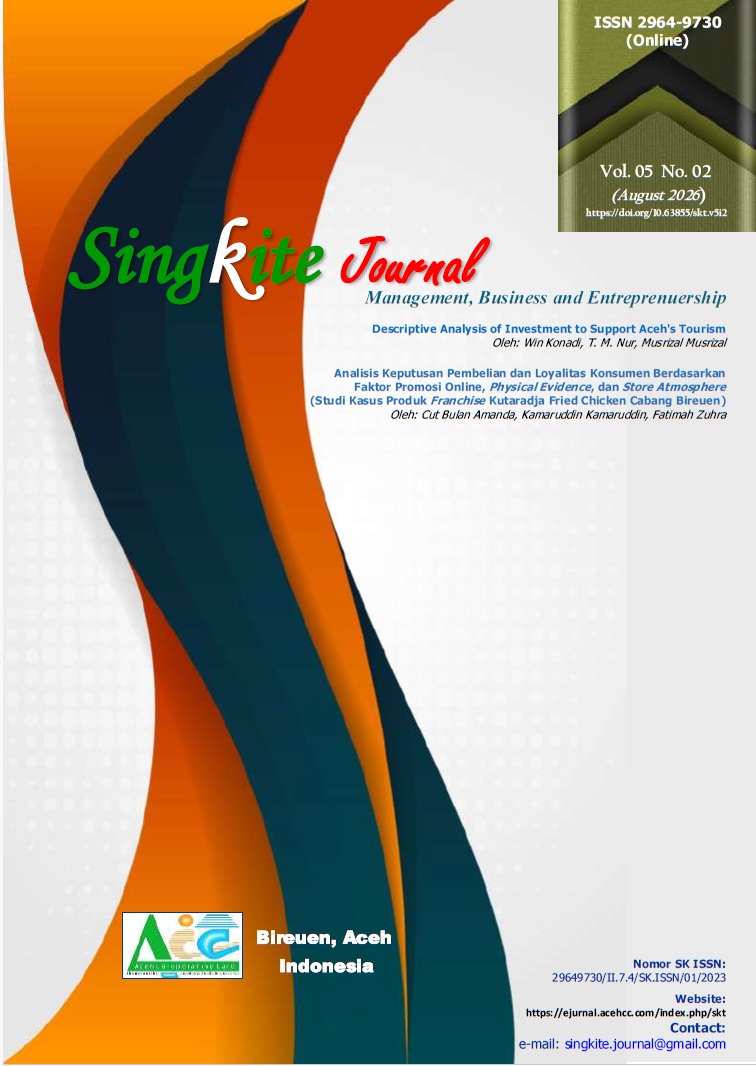 					Lihat Vol 5 No 2 (2026): Singkite Journal, August 2026 (Coming Soon)
				